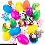 Chuangdi 15 Pieces Filled Easter Eggs with Finger Puppets Surprise Plastic Eggs 3 Inch Bright Colorful Fillable Eggs Kit Plush Bunny Style B Style B B07N84W94W